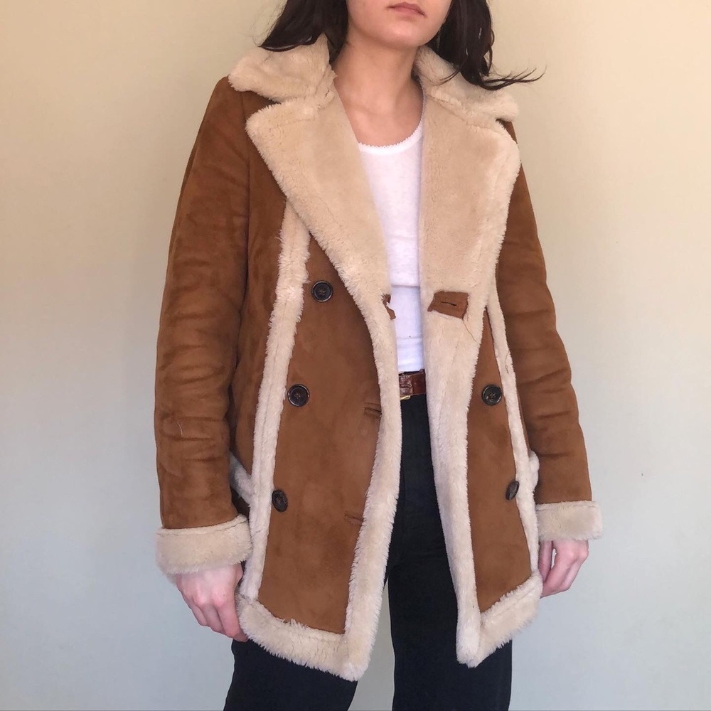 Topshop sherpa style coat